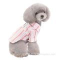 Eco-friendly nice look stripe cotton summer dog shirt